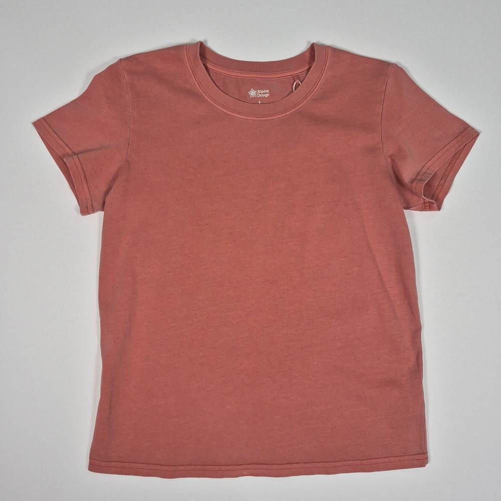 NWT Alpine Design Womens Hike‎ SS Tee Sedona Clay Organic Cotton UPF 30 Small
